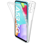 Samsung Galaxy A53 5G dėklas - Skaidrus 360 laipsnių integralus 2 dalių priekinis ir galinis dėklas Phonillico&reg;