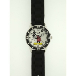 I&scaron;manusis laikrodis Laikrodis - Mikė - Mikė Juodasis - 2 rodyklės - Rame &Scaron;vinas - Analoginis ekranas