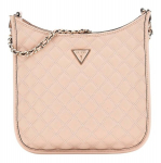 GUESS Rožinė moteri&scaron;ka petne&scaron;ų rankinė - Giully Bucket Crossbody Bag &Scaron;viesiai smėlinė 290570