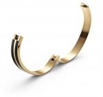 Apyrankė Daniel Wellington Emalie Infinite - juoda/auksinė - M