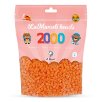 Oranžiniai lyginimo karoliukai Midi 5 mm, 2000 vnt., 1 spalva