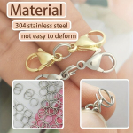 Mini žiedai, 100Pcs Small Key Rings