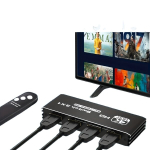 8K HDMI jungiklis su nuotolinio valdymu, 3x1