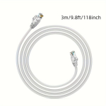 Auk&scaron;tos spartos CAT6 tinklo laidas, 78.7IN（2M）