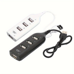 Didelės Spartos Mikro USB Skirstytuvas 4 Jungtys, Juoda