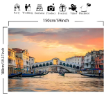 Venecijos Fotografijos Fonas Poliesterio Papuo&scaron;imui, 99.06cm X 149.86cm
