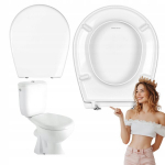 Tualeto sėdynė "Kolo Nova/Cersanit Atlantic Market" antibakterinė kieta