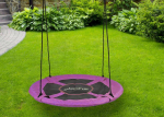 Sodo sūpynės tvirtos vaikams Gandro lizdas rožinis Just Fun 100 cm