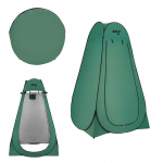 Žalia kempingo persirengimo kabina du&scaron;as tualetas turistinis Nils Camp