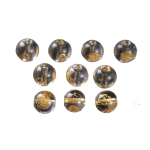 Karoliukai, 10pcs Carved Big Sun Tathagata Beads (10mm)