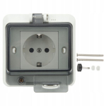 Ip66 vandeniui atsparus sieninis lizdas 250v 16a