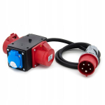 Elns Elektrotechnika galios skirstytuvas tri&scaron;akis 2x16a/5 1x230v We 16/5