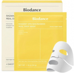 Veido kaukė &bdquo;Biodance Radiant Vita Niacinamide&ldquo; lak&scaron;tinių kaukių rinkinys 4 vnt &ndash; maitinamasis ir &scaron;viesinamasis