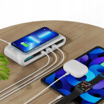 Bevielis Qi įkroviklis, Usb A, C ilgiklis 4 viename