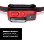 Kepurinis žibintas BLACK DIAMOND Spot 400 - Raudonas/Juodas - 4 AAA baterijos - Skirtas žygiams