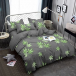 3D patalynė - kanapių krūmai - 160x200 cm - 3 dalys