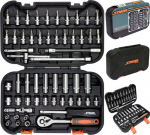 Sthor įrankių rinkinys, galiniai raktai 1/4, 56 dalys