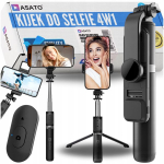 Asato selfie lazda su led lempa, trikojis telefono stovas, bluetooth nuotolinis valdymas