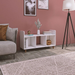 Knygų lentyna Asir, 115,2x63x36 cm, balta