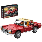 Surenkamas statinis modelis Reobrix Mercedes-Benz 280SL 11005, 1578 det., raudonas