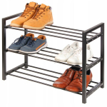 Brunbeste metalinė 3 lygių batų lentyna, puikiai tinkanti prie&scaron;kambariui
