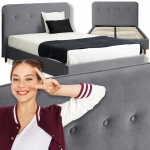 Vaiki&scaron;ka lova 120x200 vienvietė skandinavi&scaron;ko stiliaus jaunimo pilka Dennis