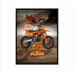 Paveikslas ant sienos motociklas Ktm 150sx
