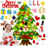 Eglutė i&scaron; veltinio su led, žaislas vaikams, &scaron;ventinės dekoracijos