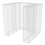 Gabionas dekoratyvinis 110x100x120 cm, sidabrinis, galvanizuotas plienas