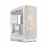 PC korpusas - FRACTAL DESIGN - Meshify 3 RGB - E-ATX (277 mm) - 3 ventiliatoriai - 20 Gbps USB Type C - Balta