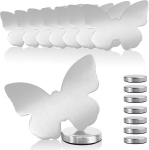 8 vnt. staltiesės svarelių magnetų, nerūdijančio plieno itin sunkūs staltiesės svareliai, staltiesės svareliai lauke, staltiesės laikiklis stovyklavimui, vestuvėms, sodui, i&scaron;kyloms (drugelis)