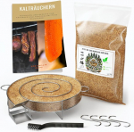 &Scaron;alto rūkymo generatorius/rūkykla sraigė rūkyklos orkaitei + 1.2 kg buko rūkymo miltų + 4 mėsos kabliukai ir valymo &scaron;epetys - nerūdijančio plieno spiralė mėsai, žuviai, de&scaron;roms - įskaitant pdf vadovą (nemokamai)