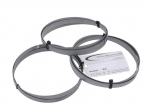 Smi bi-metalinių juostinių pjūklų rinkinys M42, matmenys 1435 x 13 x 0,65 mm, 10/14 Tpi, pvz., G&uuml;de Mbs 125 V juostiniam pjūklui, 3 vnt.
