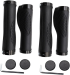 2 poros dviračio vairo rankenų, pagamintos i&scaron; gumos, ergonomi&scaron;kos mtb rankenos, neslystančios, tinkamos miesto dviračiams