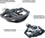 Shimano pd-eh500 spd dviračio pedalai su trinkelių komplektu, skirti kalnų dviračiui, dvipusė platforma, metaliniai