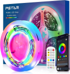 Pstar Rgbic Led Tv ap&scaron;vietimas, 3 m Led juosta Led Tv ap&scaron;vietimas su programėle ir nuotolinio valdymo pulteliu, spalvą keičianti Usb muzikos sinchronizacija 45&ndash;65 colių televizoriams ir kompiuteriams