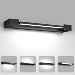 Led veidrodžio &scaron;viestuvas 18 W 1850 liumenų 42 cm ip44 vonios veidrodžio lempa &scaron;altai balta 5000 K 360&deg; besisukantis sieninis &scaron;viestuvas veidrodžiui vonios kambario &scaron;viestuvas veidrodiniai &scaron;viestuvai vonios kambariui vonios kambario lempa vidaus ap&scaron;v ...