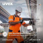 3 poros Uvex Phynomic Xg 60070 darbo pir&scaron;tinių. Apsauginės pir&scaron;tinės, sodo pir&scaron;tinės, En388, įvairių dydžių.