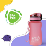 Schmatzfatz nepralaidus sportinis gertuvė, be Bpa, 350 ml, su vaisių įdėklu, atidaroma vienu paspaudimu, vaiki&scaron;ka gertuvė į mokyklą, darželį