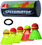 Speedminton Mix Speeder rinkinys - 5 greitojo badmintono kamuoliukai su žiedu