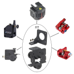 Zeberoxyz Ender 3 Neo 3d spausdintuvo tiesioginės pavaros plok&scaron;tė su 3 skriemuliais, atnaujinimo rinkinys, skirtas tik Ender 3 Neo, Ender3 V2 Neo, Ender 3 Max Neo tiesioginio ekstruderio adapterio plok&scaron;tei (plok&scaron;tė, skirta Ender3 Neo)