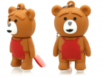 USB laikmena Pendrive usb 128 gb rudas me&scaron;kiukas ted pasaka