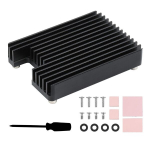 Waveshare heatsink skirtas aliuminio heatsink skirtas raspberry pi compute module 4 cm4 &scaron;ilumos i&scaron;sklaidymui cm4-heatsink-b su tinkama erdve antenos sekcijai