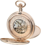 Eichm&uuml;ller nuo 1950 m. ki&scaron;eninis laikrodis mechaninis rankinis užvedimas skeletas mechanizmas su grandinėle 8214-02, klasikinis