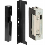 Juodas 350 mm skydelis + 12 V žemos srovės elektrinė sklendė varteliams