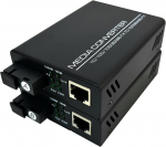 Weishuo Gigabit Ethernet medijos keitiklis Singlemode Sc siųstuvas-imtuvas &scaron;viesolaidinis keitiklis 10/100/1000m Rj45 su dviem europiniais maitinimo adapteriais, 2 vnt.