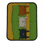 Katės kraiko kilimėlis Asir Nrszn0231, 45x60 cm, žalias