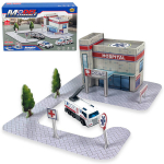 Konstravimo rinkinys vaikams + ligoninės pastatas, 13 dalių