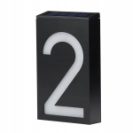 Led ap&scaron;viestas numeris namui, saulės energijos lempa, numeris-2