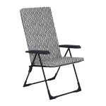 Lankstoma kėdė terasai Barletta Black Edition H039-06PB pilka, prakti&scaron;kas poliesteris